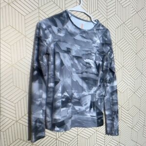 Gray Camouflage Lucy Long Sleeve Top